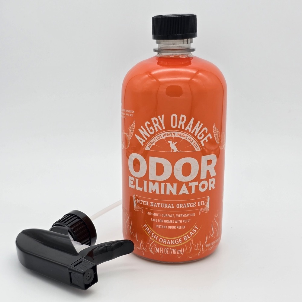 ANGRY ORANGE Pet Odor Eliminator Spray for Dog and Cat Urine, Carpet, 24 Oz